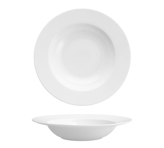 Fortessa Classic Rim Bone China 16Piece Dinnerware Set Pottery Barn