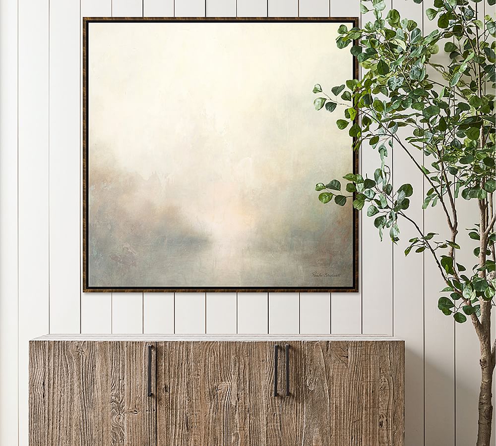 Warm Landscape Framed Canvas