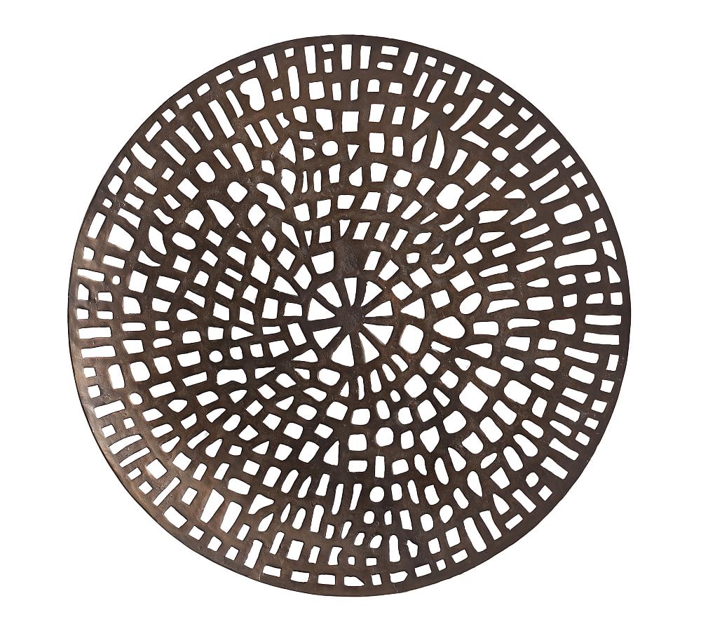 Indoor/Outdoor Bronze Disc Wall Art Pottery Barn
