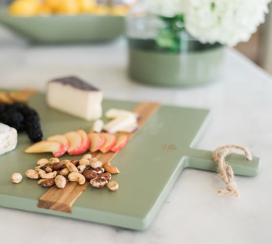 Mod Reclaimed Pine Wood Cheese Board 22"W x 16"L Pottery Barn