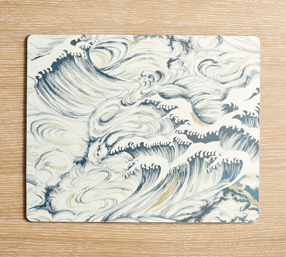 Wave Print Cork Placemats Set of 4 Pottery Barn