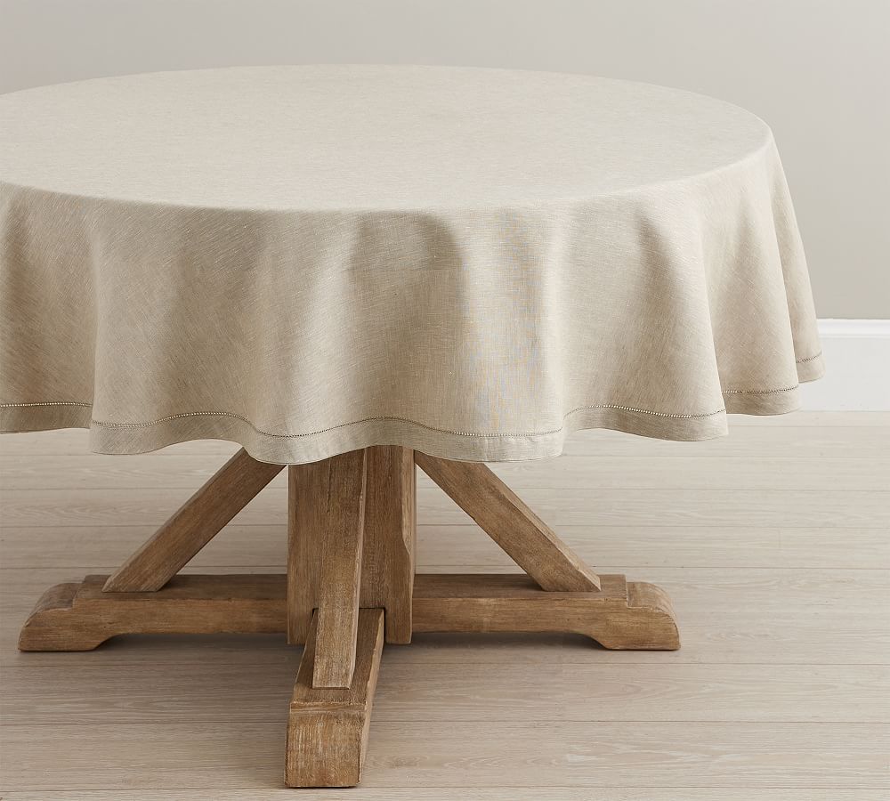 Belgian Linen Round Tablecloth