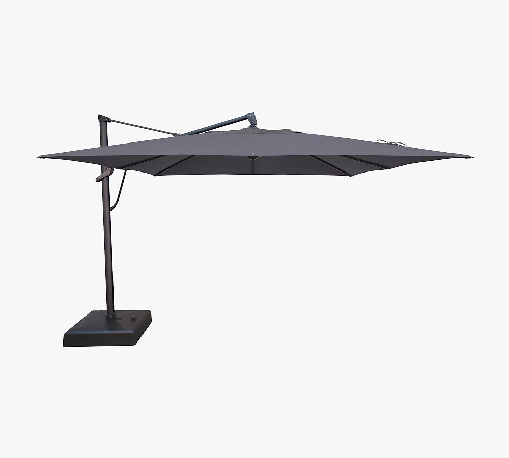 11' Rectangular Breenan Cantilever Outdoor Patio Umbrella - Aluminum Frame