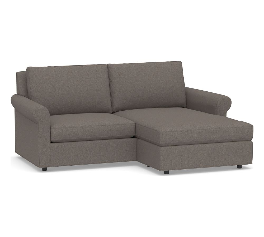 Sanford Roll Arm Upholstered Sofa with Reversible Storage Chaise Sectional