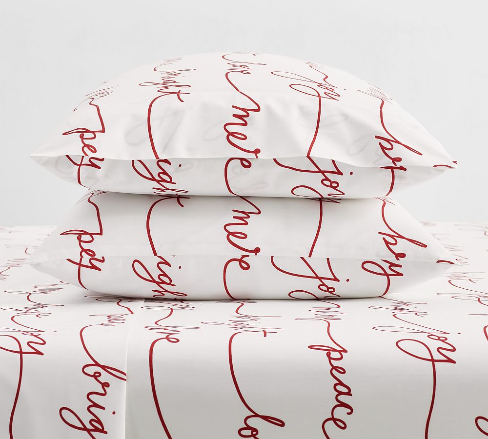 Sentiment Percale Pillowcases - Set of 2