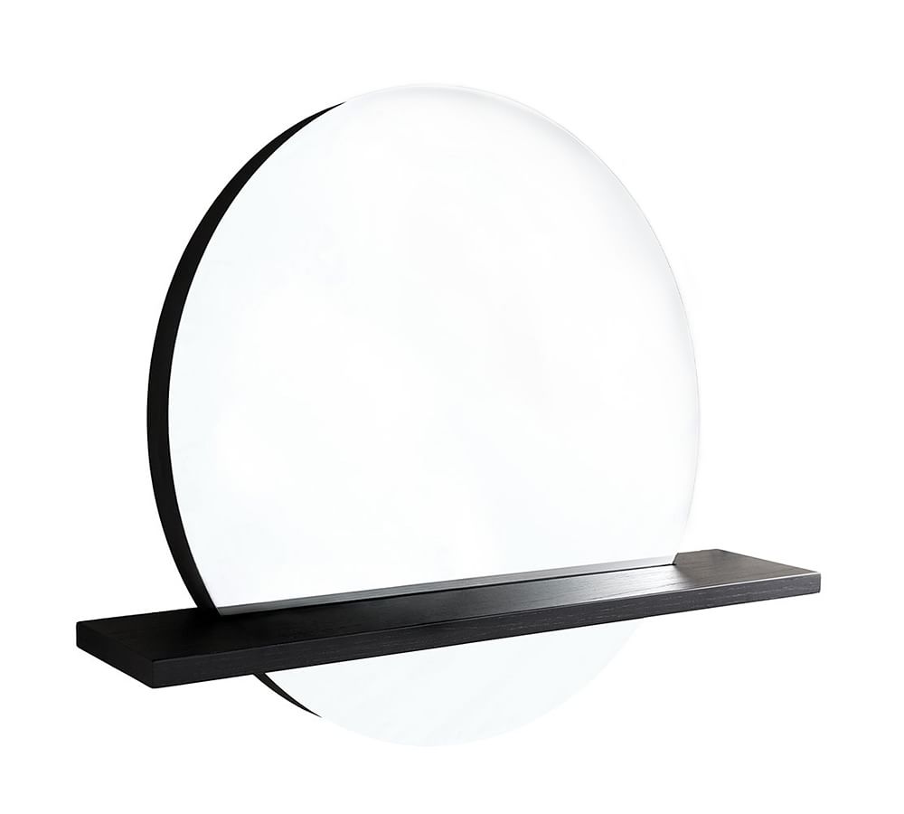 Rilen Round Mirror & Shelf