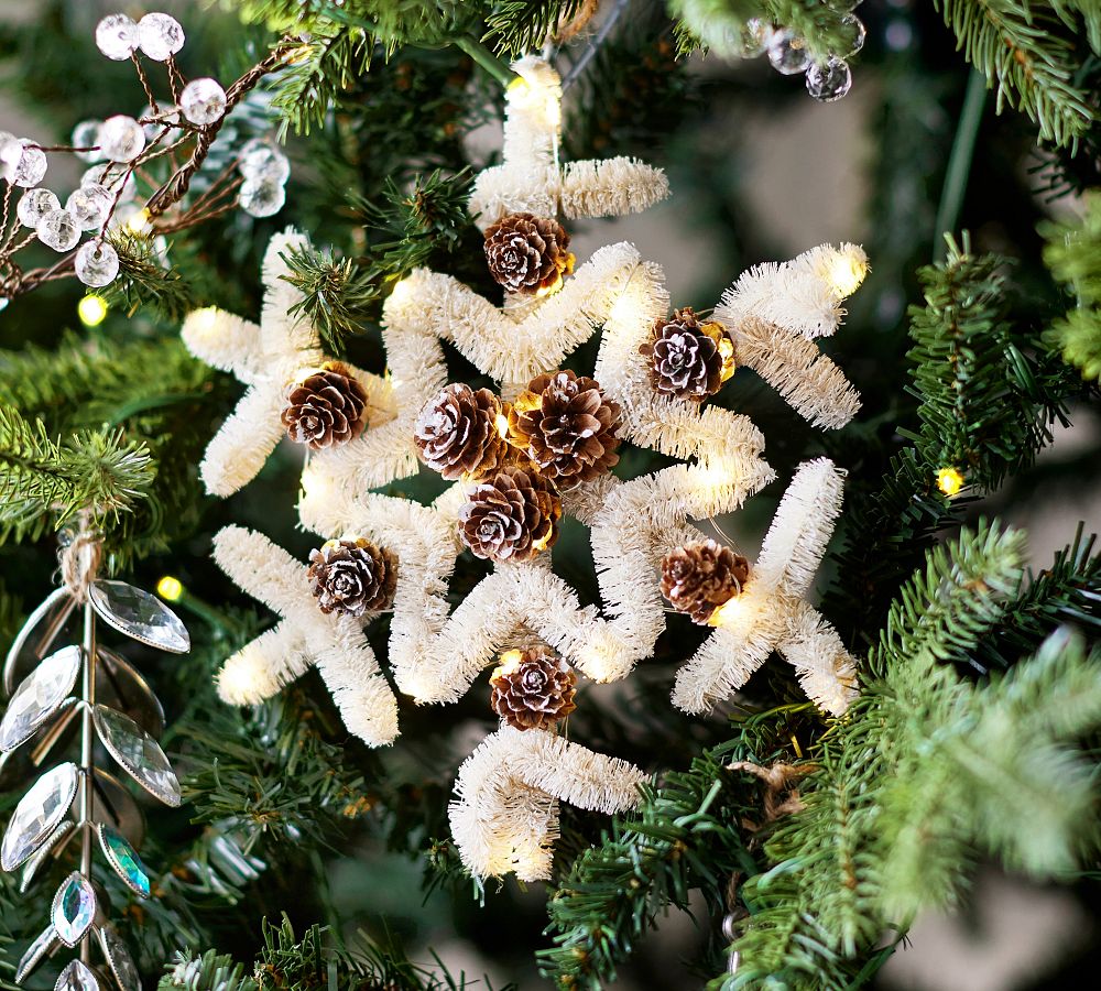 Terrain Frosted Pine Cone Ornament