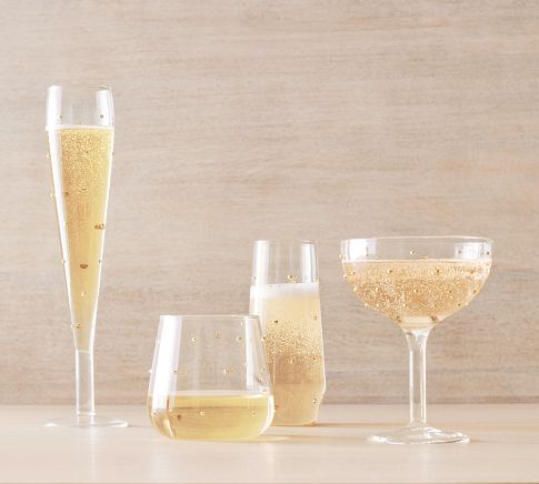 Confetti Celebration Flutes - Set of 4