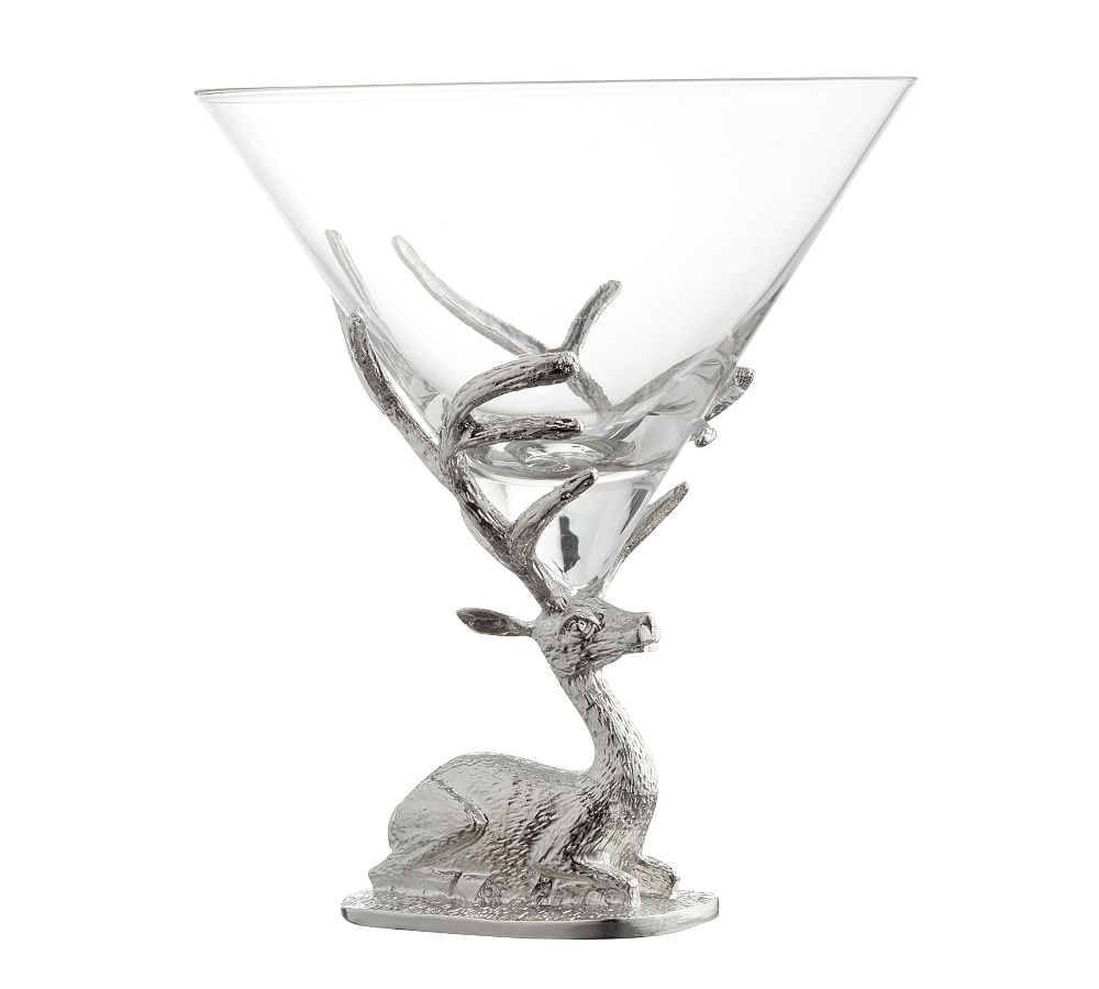 Stag Martini Glasses Set of 2 Pottery Barn