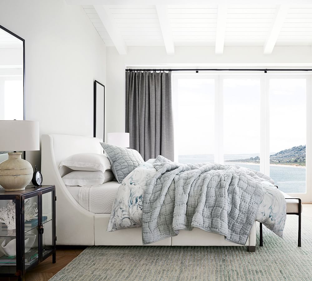 Wave Matelasse Coverlet & Shams Pottery Barn