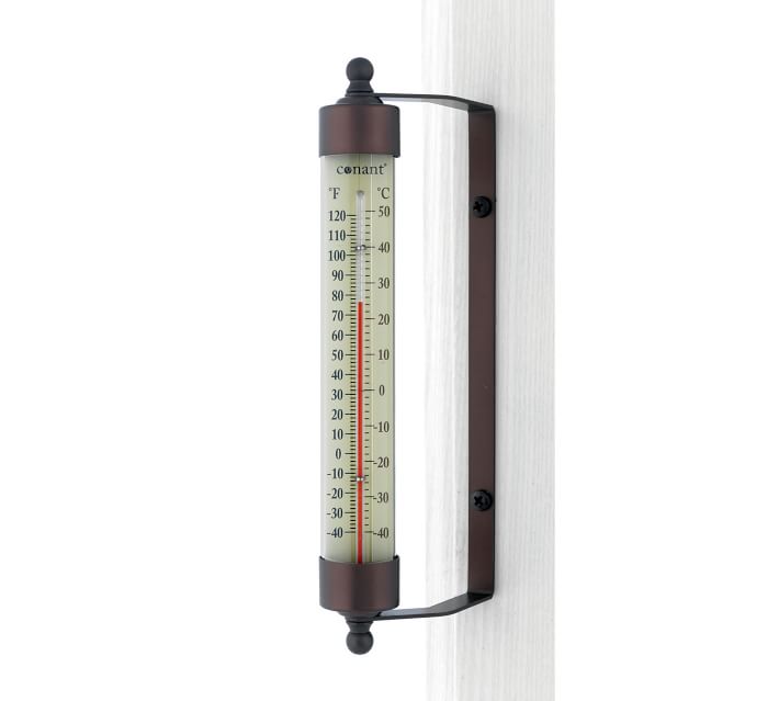 8 Decorative Indoor/outdoor Patio Wall Thermometer (bronze)