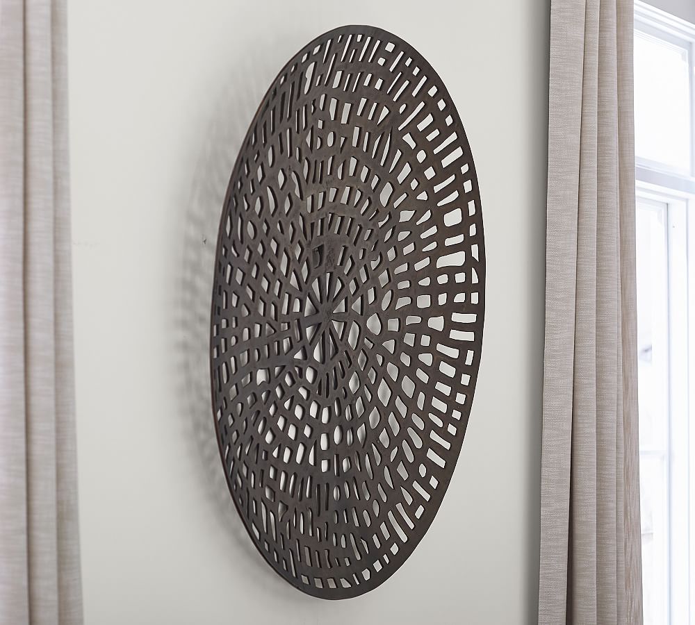 Indoor/Outdoor Bronze Disc Wall Art Pottery Barn
