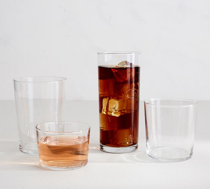 Viski Bodega Glasses - Stackable Drinking Glasses Set - Modern