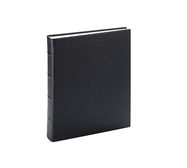 BLACK LARGE 13x13 Fine Leather Bound Scrapbook Album by Graphic Image™ -  Picture Frames, Photo Albums, Personalized and Engraved Digital Photo Gifts  - SendAFrame