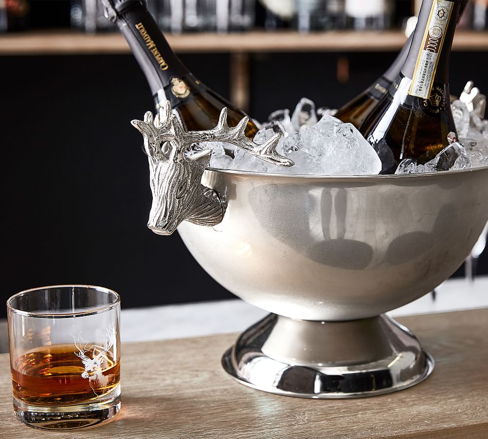 Stag Double Old Fashioned Glasses Set of 4 Pottery Barn