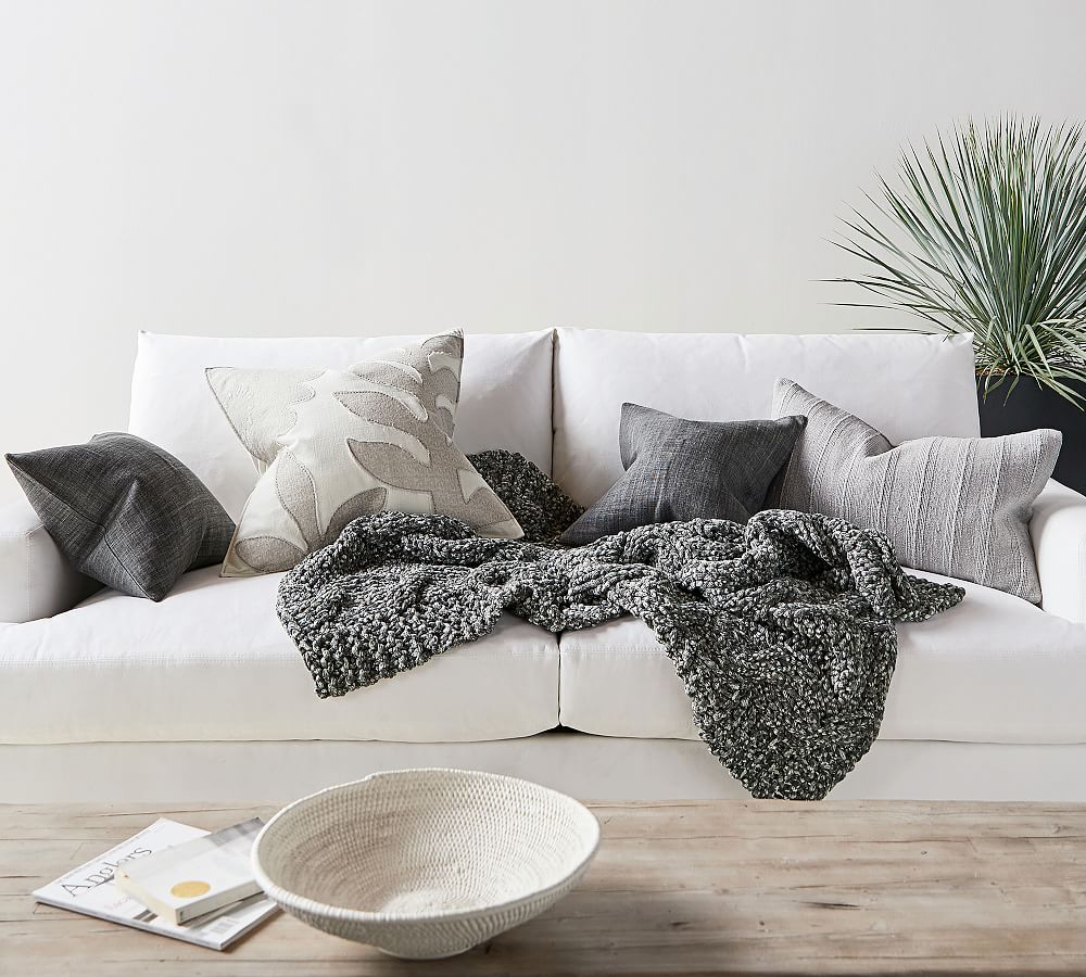 Lilo Embroidered Pillow Cover Pottery Barn