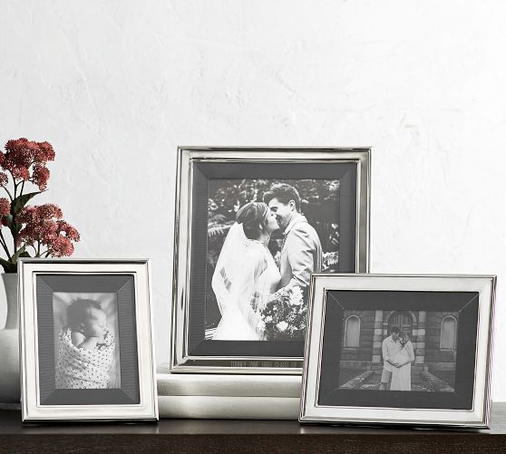 Personalized SilverPlated Picture Frames Pottery Barn