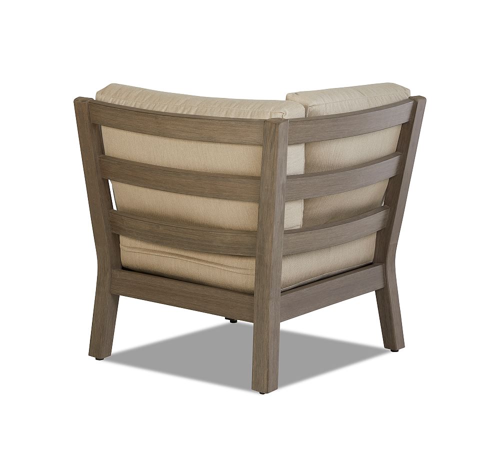 Elba Faux Teak Outdoor Sectional Set | Pottery Barn