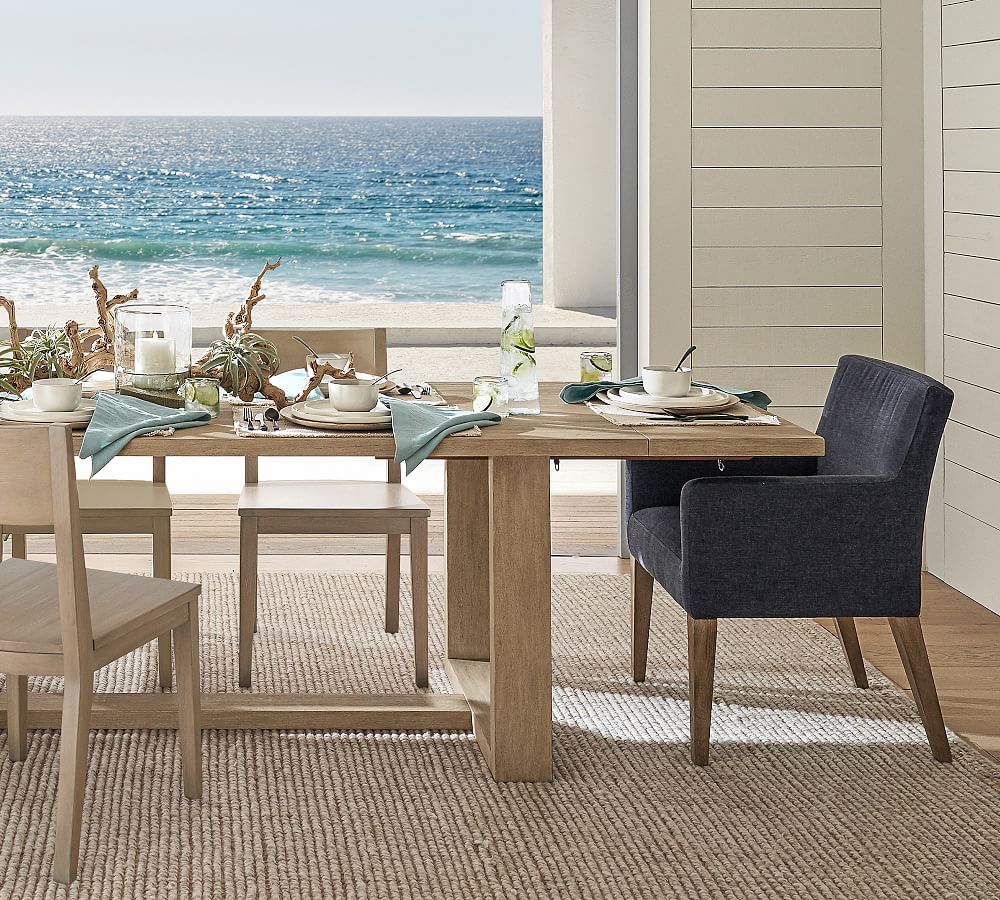 Classic Upholstered Dining Armchair Pottery Barn