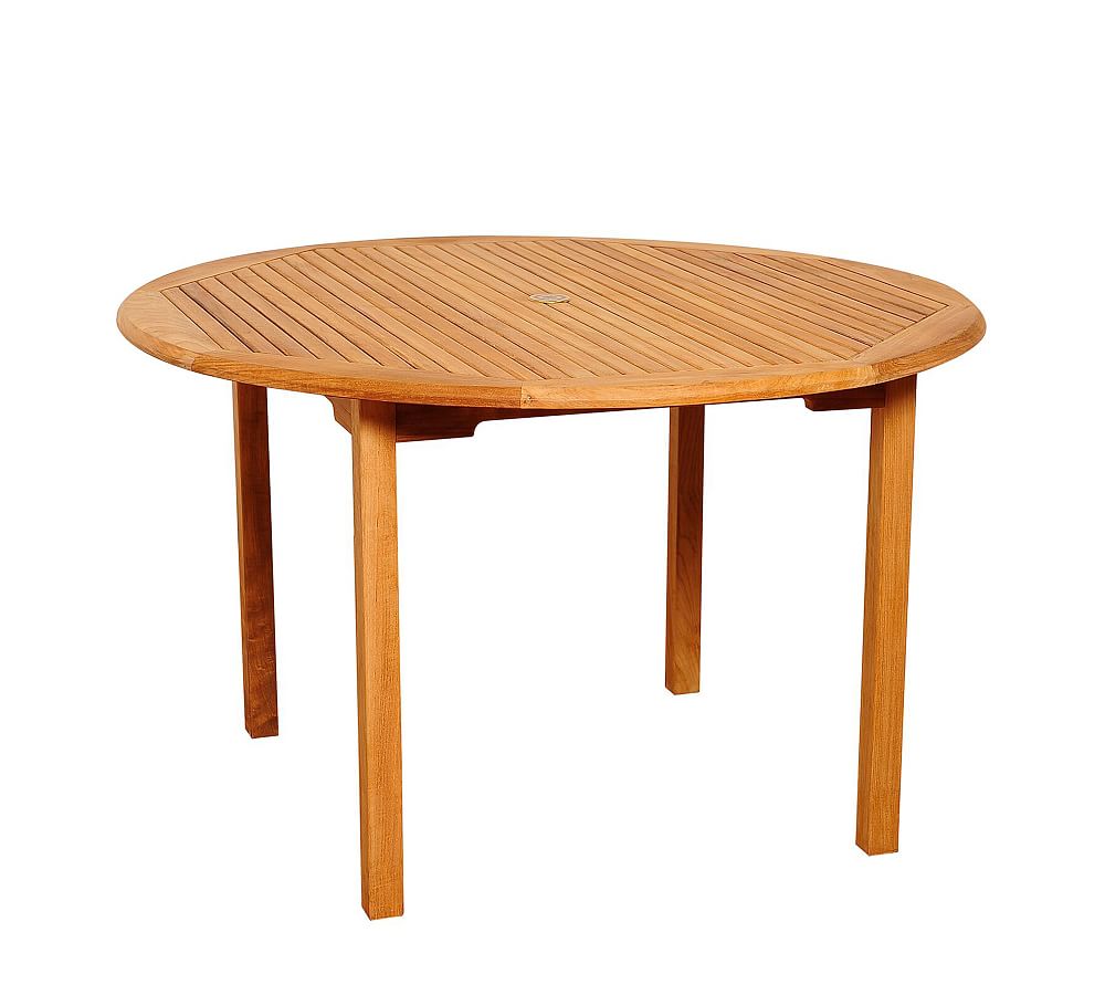 Reyes Teak Round Outdoor Dining Table