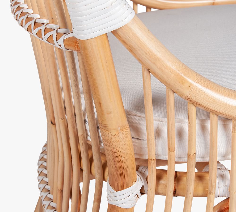 Kelsey Rattan Outdoor Dining Chair, Set of 2 | Pottery Barn