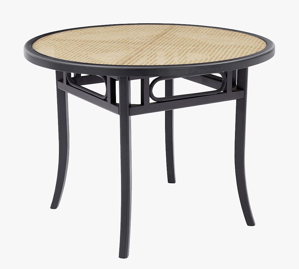 Elsinore Cane Round Dining Table Pottery Barn