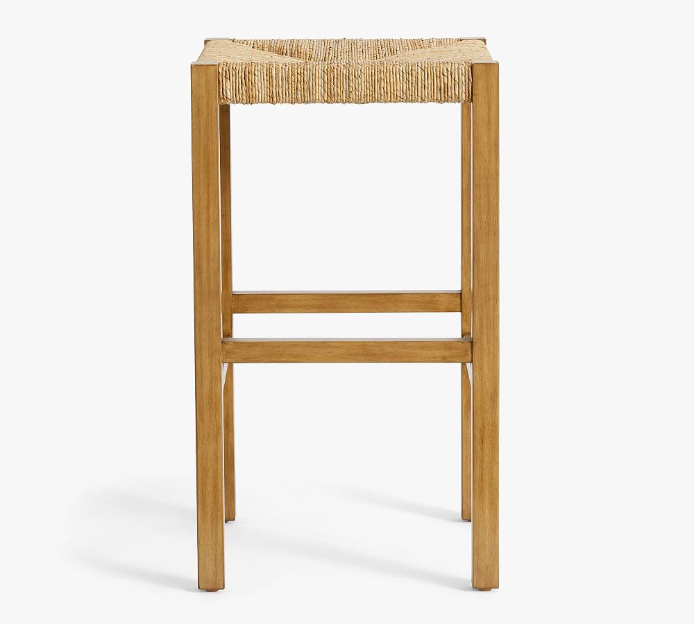 Malibu Woven Backless Stool Pottery Barn