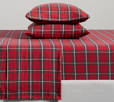 Pottery barn organic outlet flannel sheets