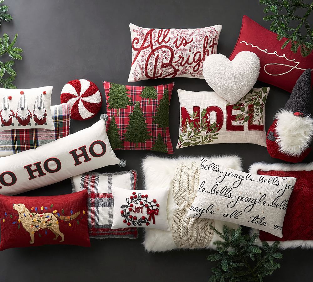 Pottery barn holiday discount pillows