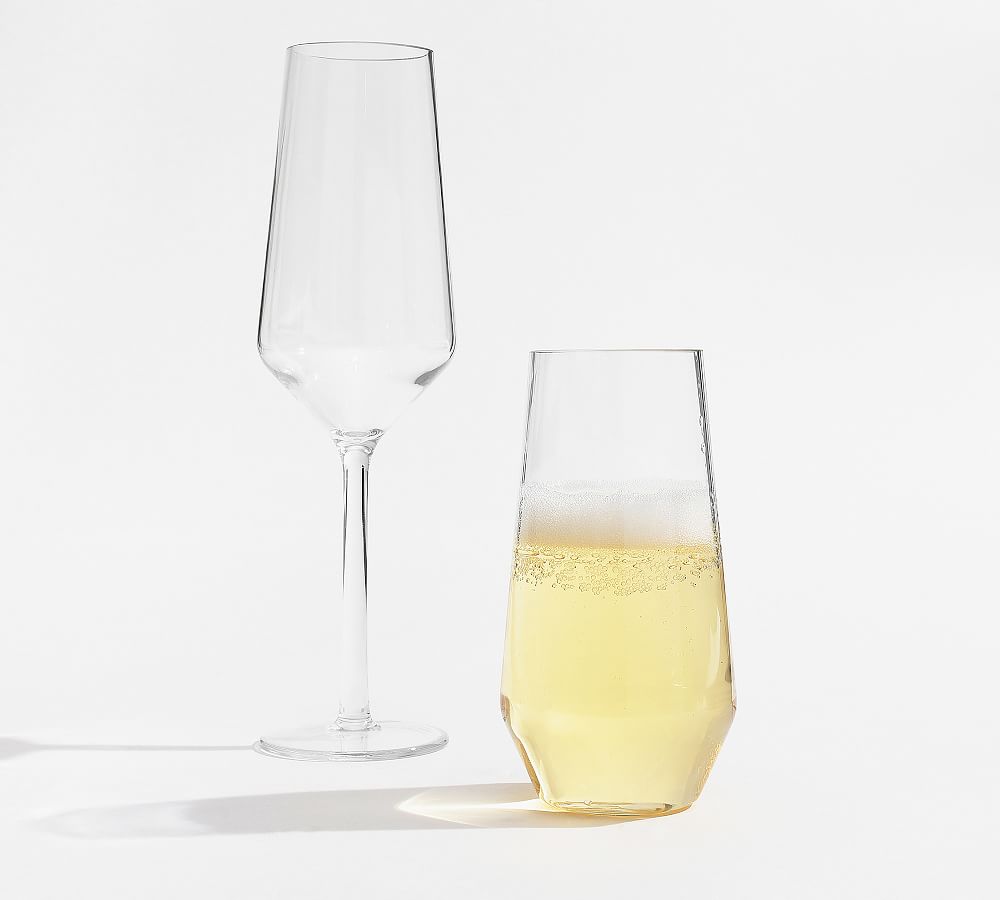 Happy Hour Acrylic Champagne Flutes