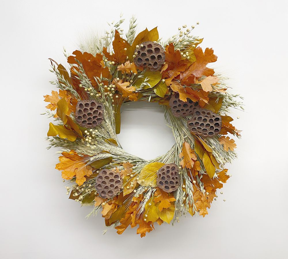 Dried Autumn Stroll Wreath