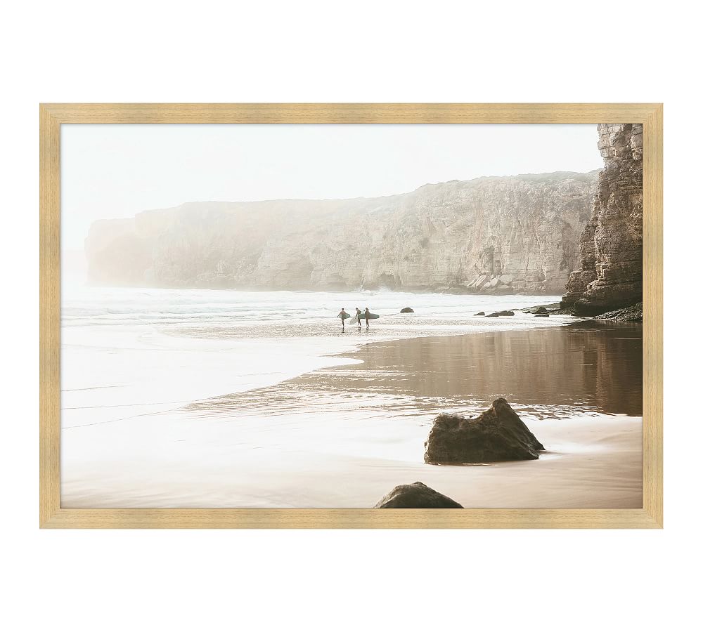 Sunrise Surf Framed Print