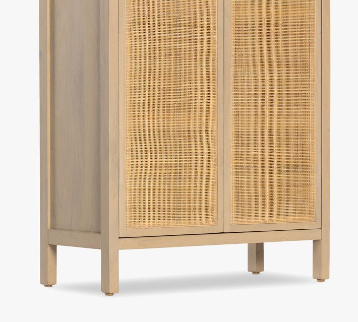 Tall deals cane cabinet