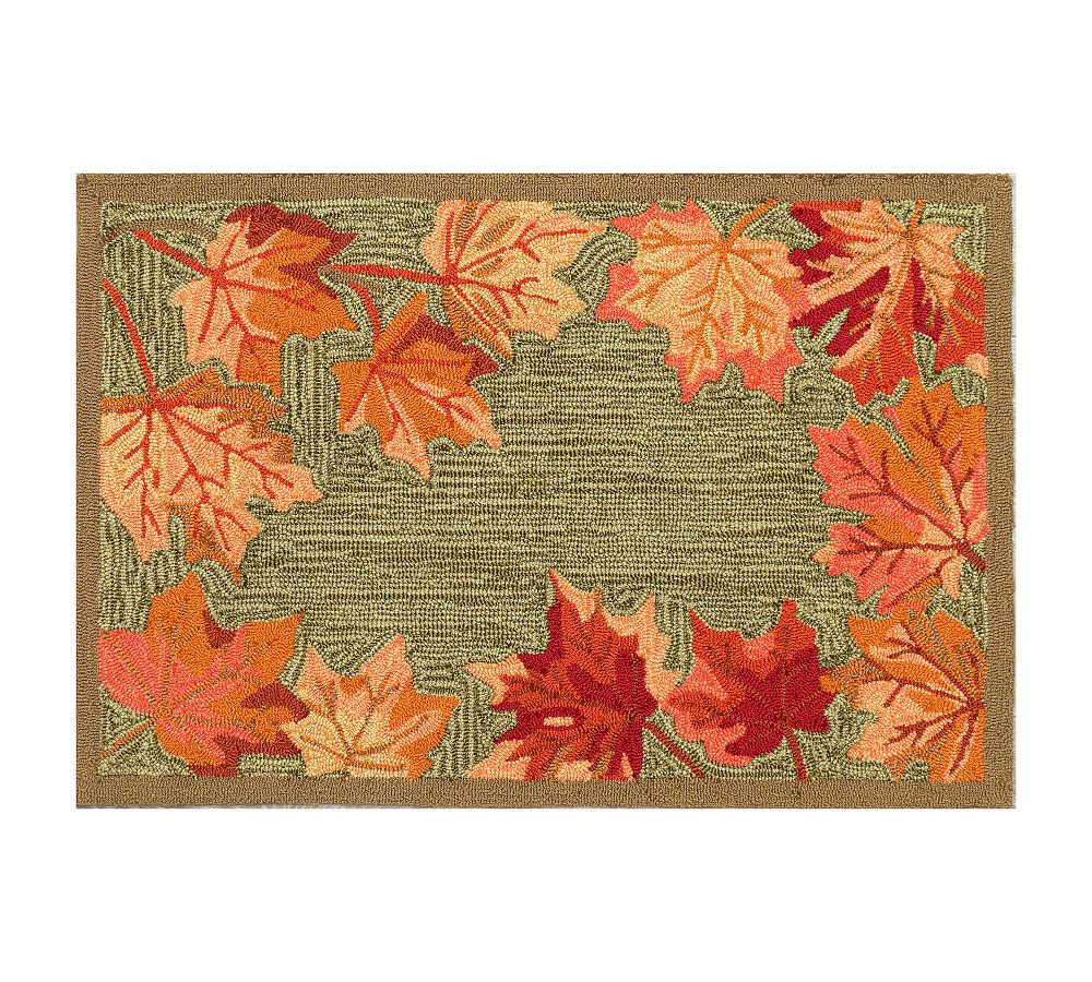 Leaves Border Doormat Pottery Barn