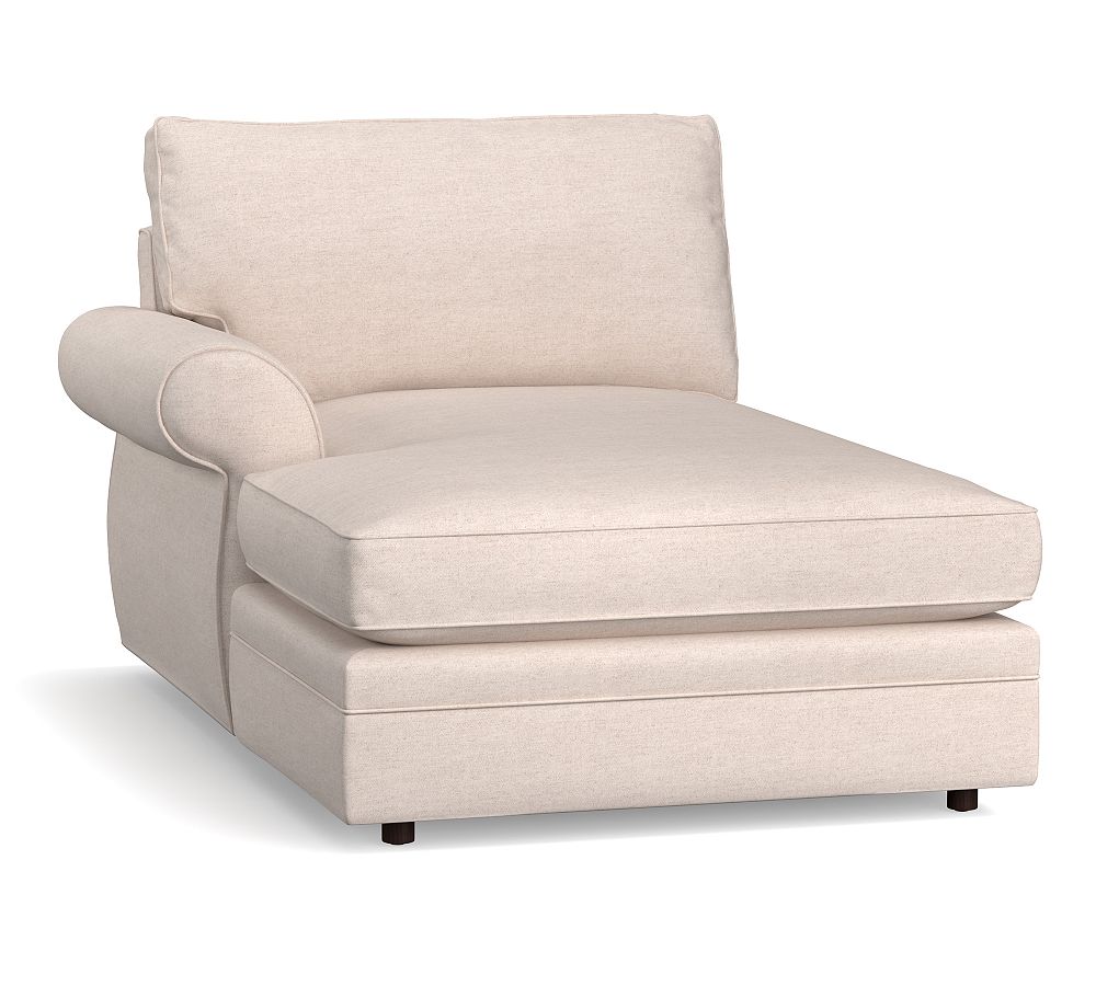 Build Your Own Pearce Roll Arm Upholstered Sectional Pottery Barn