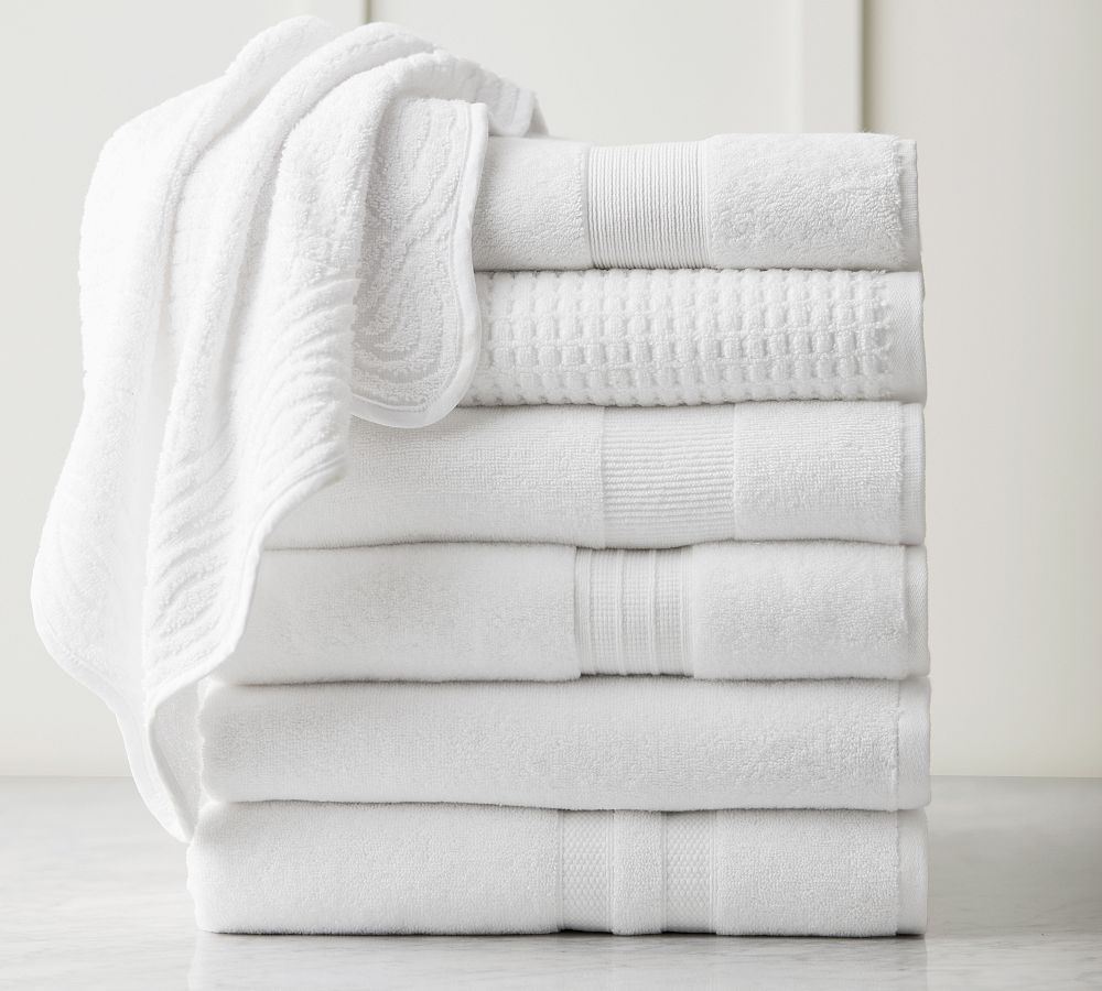 Organic 800-Gram White Turkish Bath Towels