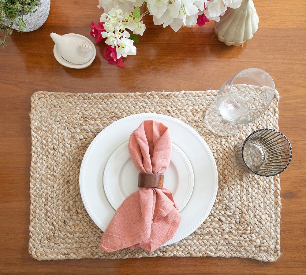Hand-Braided Jute Placemats - Set of 4
