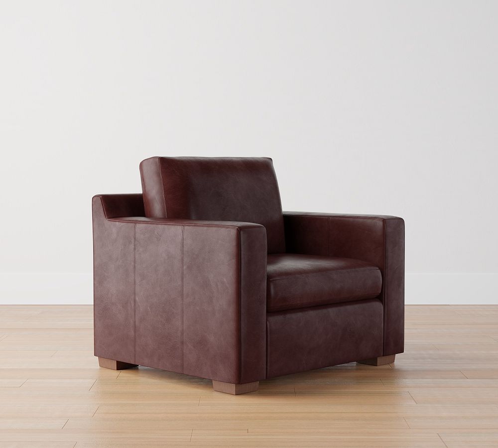 Shasta Square Arm Leather Armchair