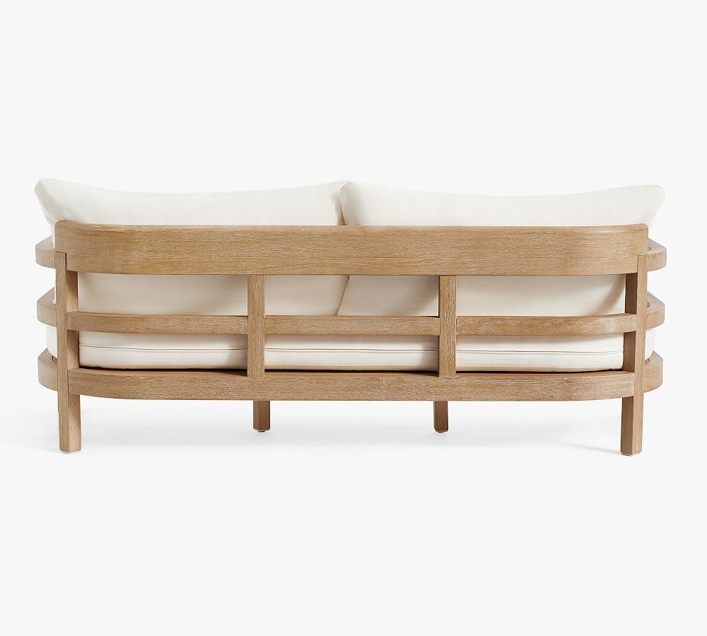 Woodside Eucalyptus Outdoor Sofa Pottery Barn