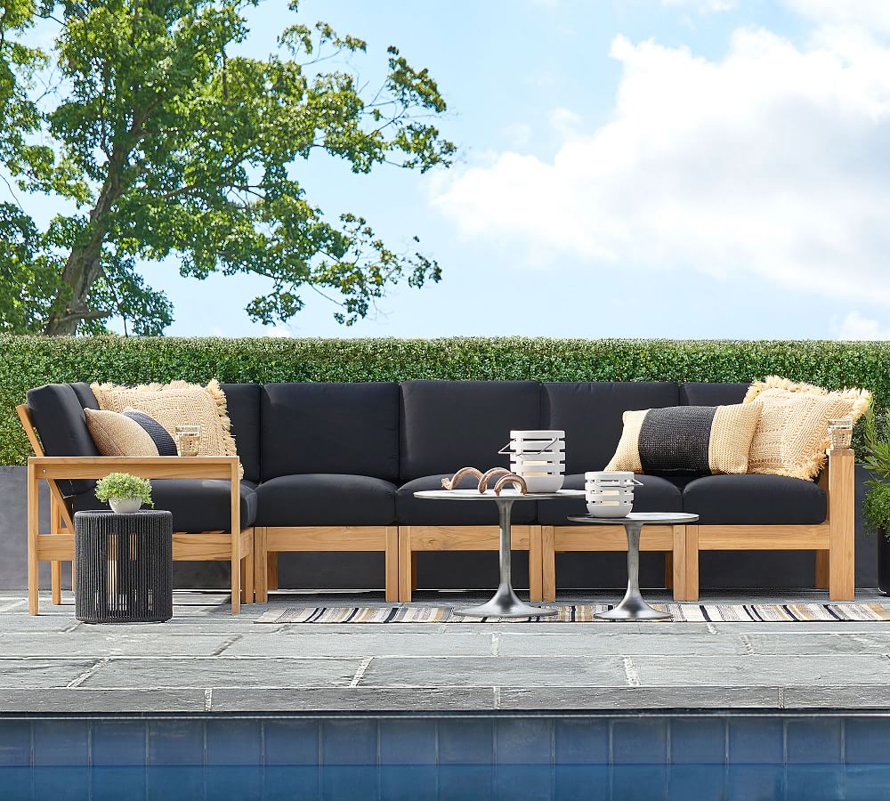 Build Your Own - Malibu Teak Outdoor Sectional Components