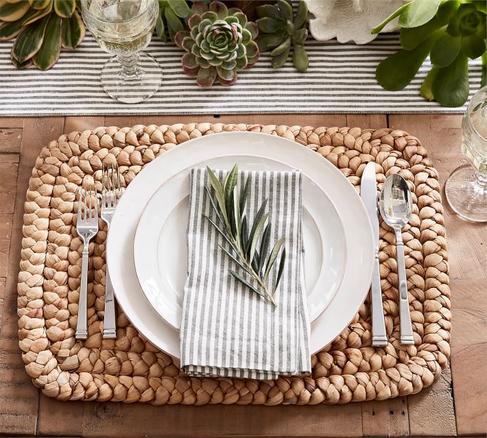 Wheaton Striped Linen/Cotton Napkins