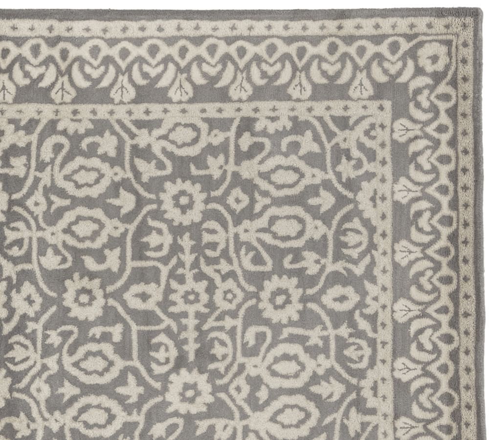 Gray Tile Persian Rug Pottery Barn