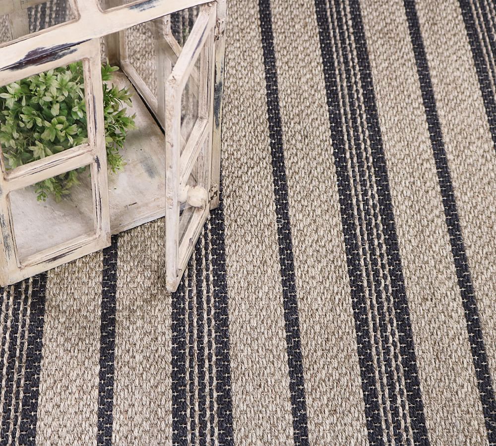 Custom Striped Sisal Rug | Pottery Barn