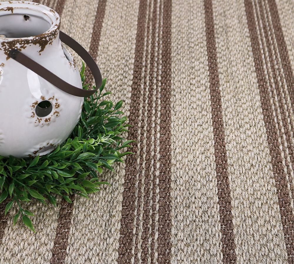 Custom Striped Sisal Rug | Pottery Barn