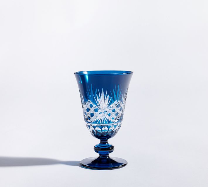 Large Crackle Glass Goblet – Re Antiques