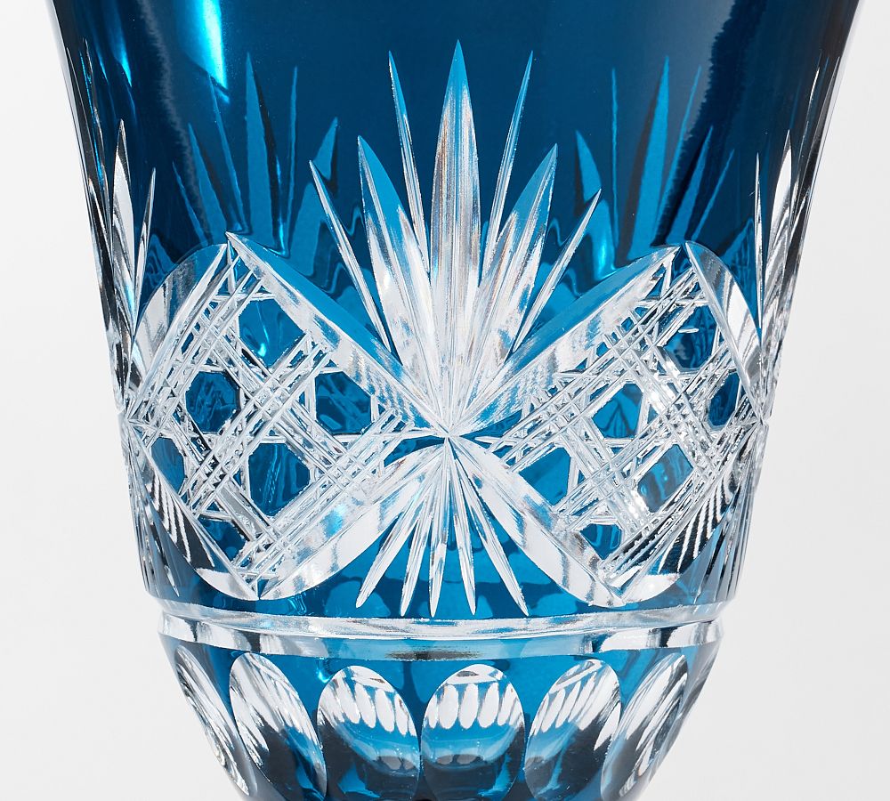 Large Crackle Glass Goblet – Re Antiques