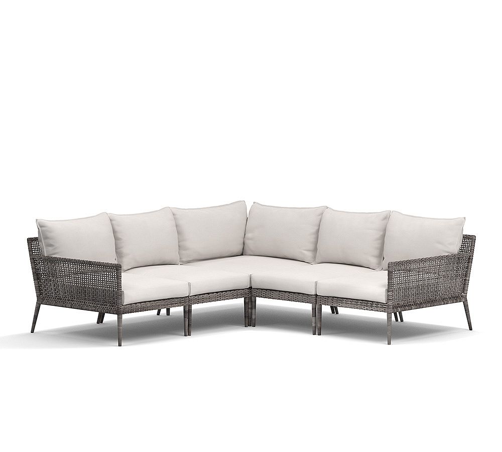 Cammeray Wicker 6-Piece Patio Outdoor Sectional