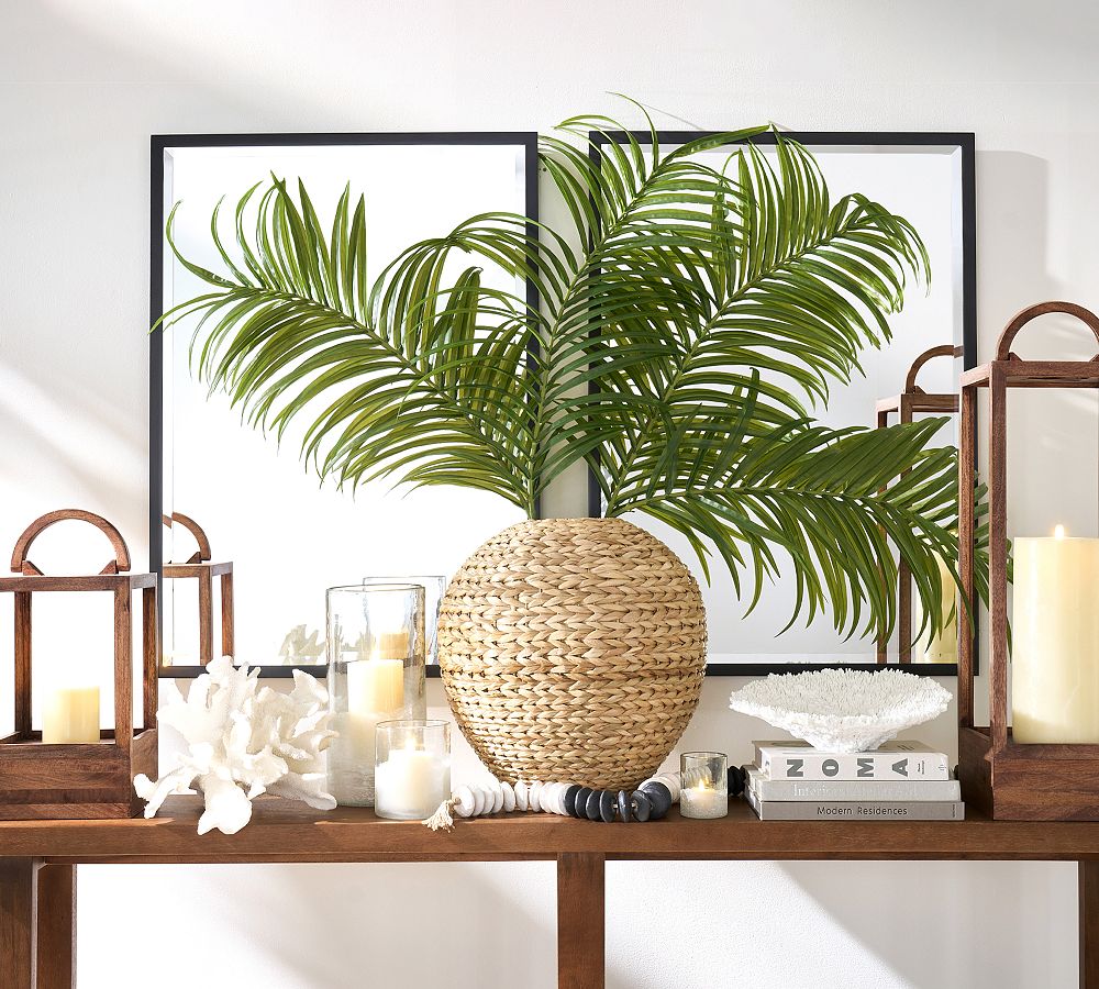Faux Oversized Palm Leaf Branches