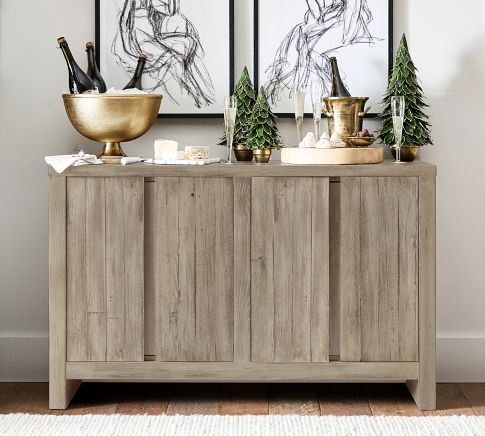 Pismo Reclaimed Wood Console | Table Pottery Barn