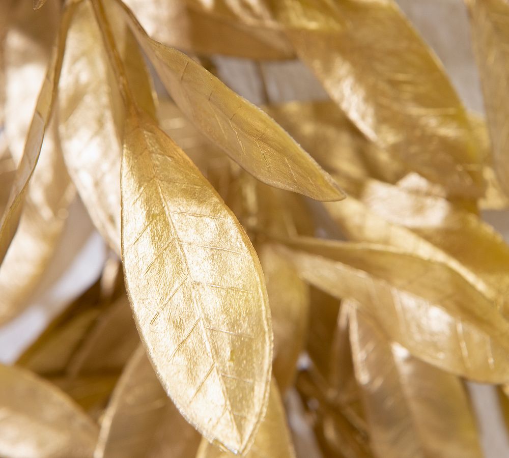 Faux Gold Bay Leaf Wreath